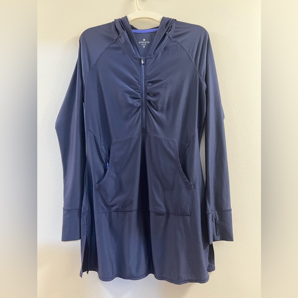 ATHLETA Navy Wick It Wanderer Swimsuit Coverup - Picture 6 of 13